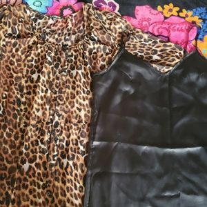 Cheetah print button dress